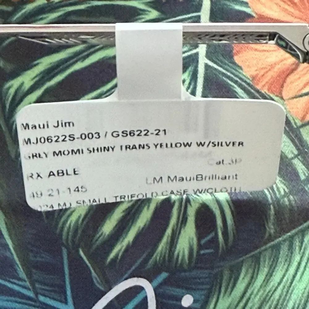 Maui Jim Momi Unisex Silver Sunglasses NWT